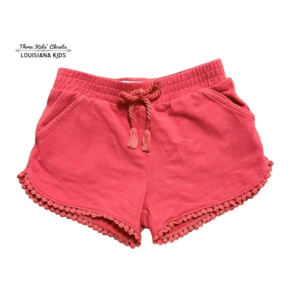 Mayoral 4Y Coral Drawstring Shorts